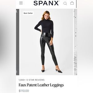SPANX leather leggings